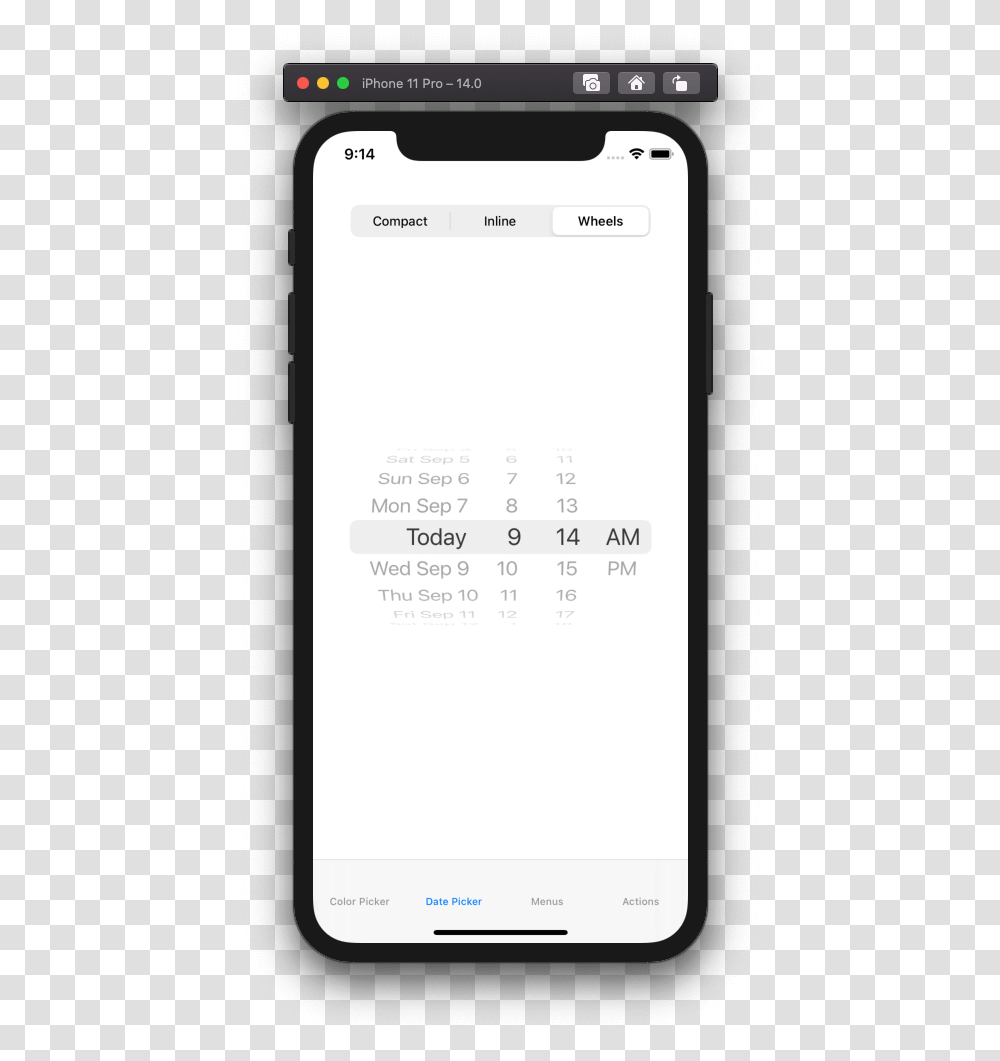 Colorpicker Datepicker Ios 14 Date Picker, Mobile Phone, Electronics, Cell Phone, Iphone Transparent Png