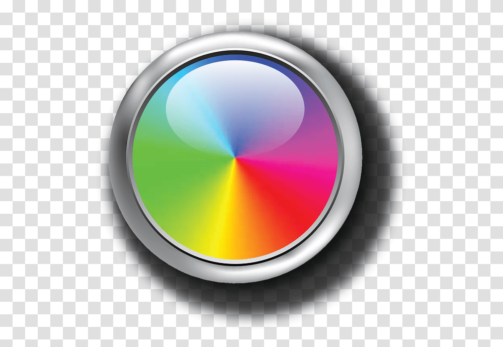 Colors Chromatic Circle Red Green Blue Rainbow Button, Light, Sphere, Disk, Electronics Transparent Png