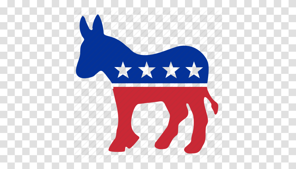 Colors Democratic Donkey National Politic Stars Icon, Label, Mammal, Animal Transparent Png