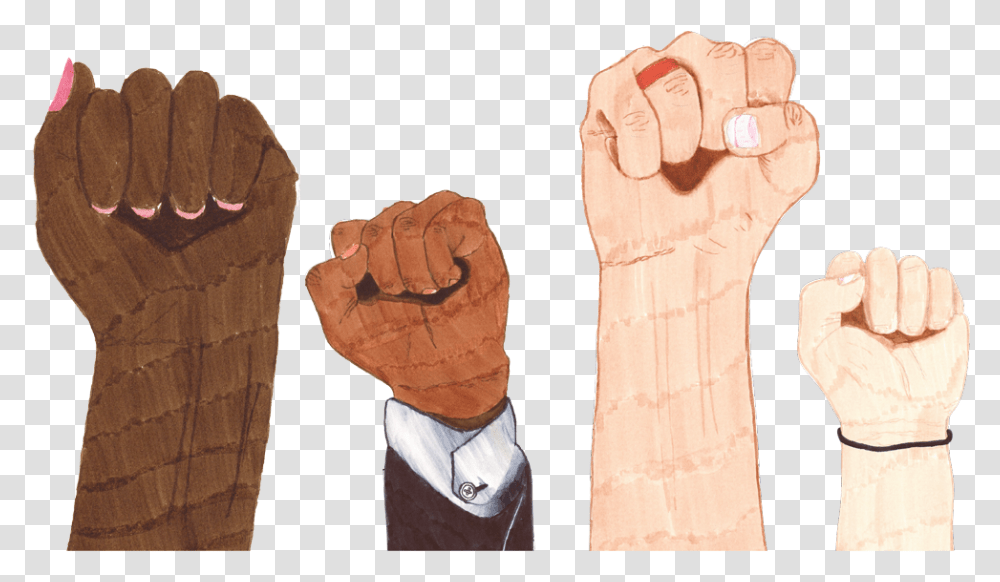 Colors Of Human Rights, Hand, Fist, Finger, Wrist Transparent Png