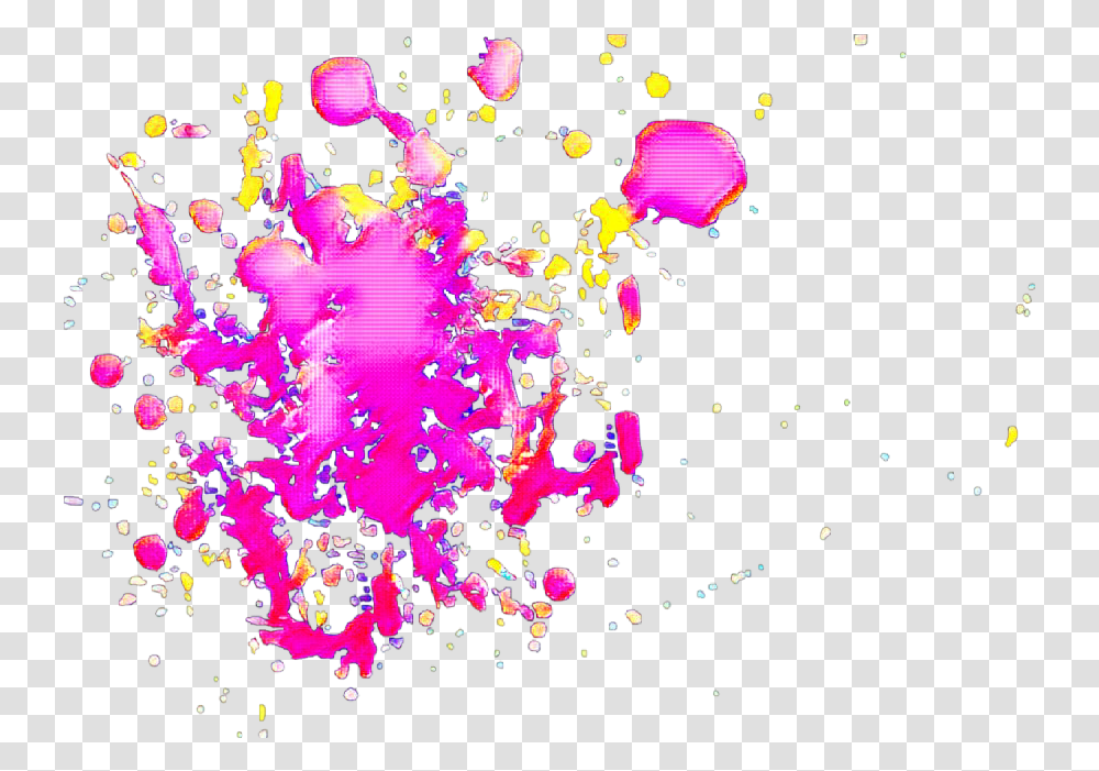 Colorsplash Pink Purple Dots Clipart Blood Stain, Paper, Pattern, Confetti Transparent Png