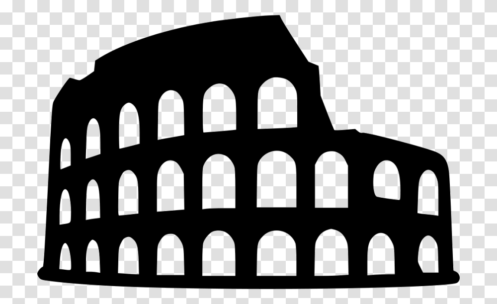 Colosseum Pic, Architecture, Building, Arched, Silhouette Transparent Png