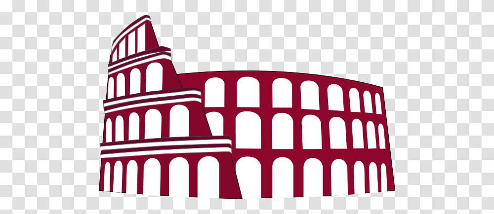 Colosseum Rome Simplified Bordeaux Clip Art, Plant, Urban, Tree, City Transparent Png