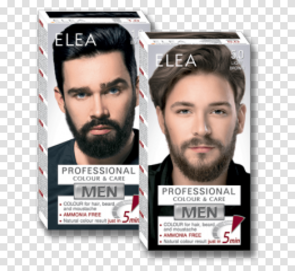 Colour For Hair Beard And Moustache Elea For Men 100 Light Beard And Moustache, Face, Person, Human Transparent Png