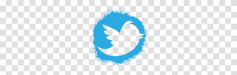 Colour Media Set Social Spray Twitter Icon, Bird, Animal, Silhouette, Logo Transparent Png