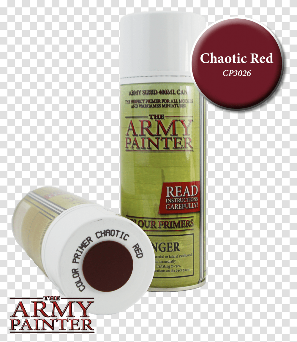 Colour Primer Chaotic Red Army Painter Brown Spray, Cosmetics, Tin, Can, Aluminium Transparent Png