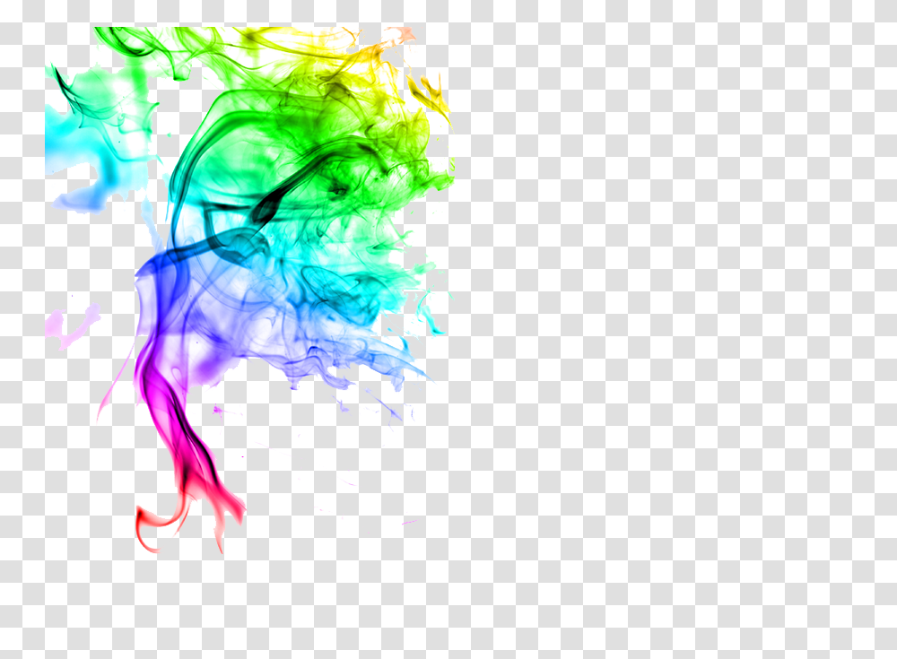 Colour Smoke Effect, Floral Design, Pattern Transparent Png