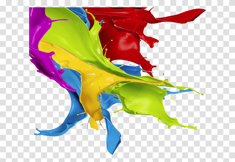 Colour Splash Paint Multi Colour Paint Splash, Floral Design, Pattern Transparent Png