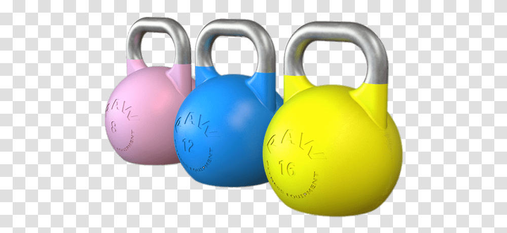 Coloured Kettlebell Set Kettlebell, Ball, Lock Transparent Png