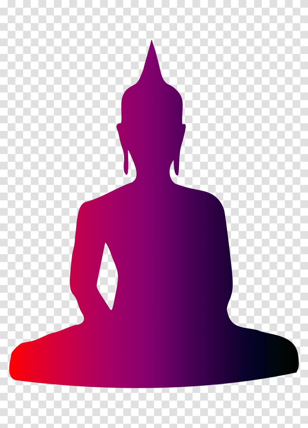 Colourful Buddha Icons, Person, Human, Silhouette, Worship Transparent Png