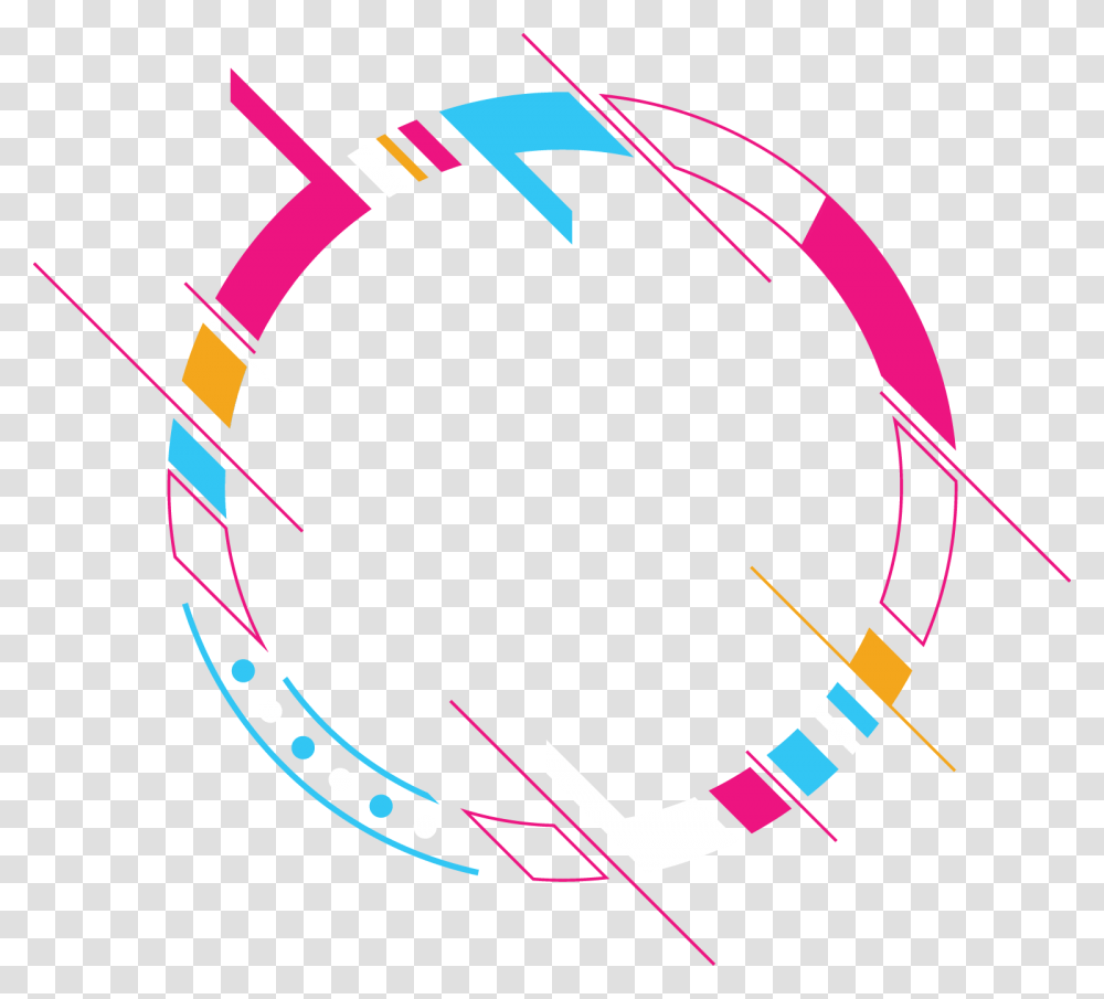 Colourful Circle Banner With Abstract Banner Circle Design Transparent Png
