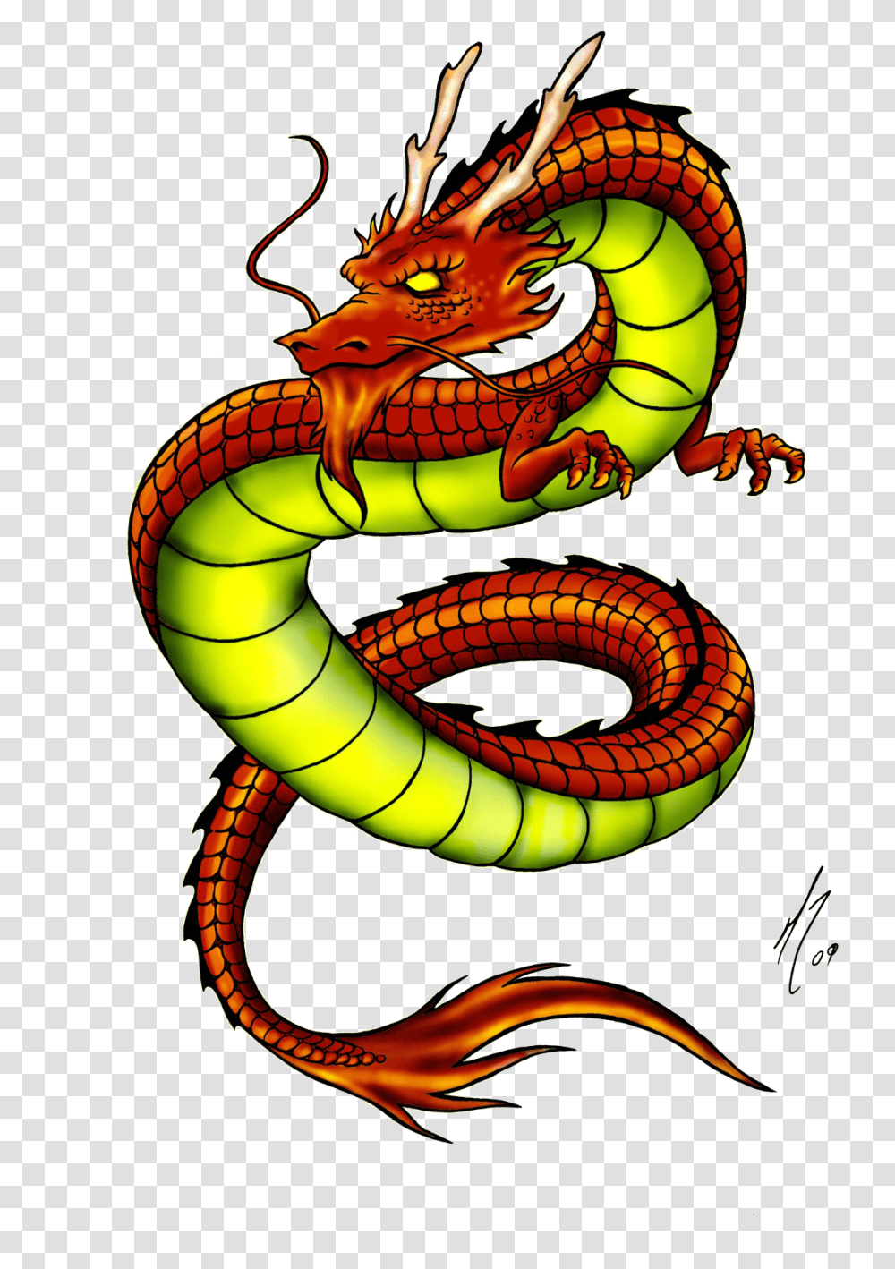 Colourful Dragon Tattoo Designs, Reptile, Animal, Snake Transparent Png