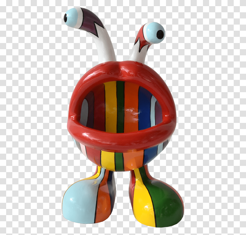 Colourful Fibreglass Sculpture Of Original Design Baby Toys, Sphere, Bottle, Helmet Transparent Png