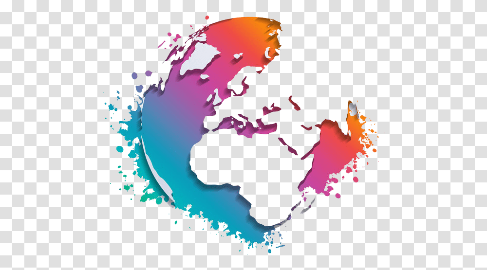 Colourful Globe Image Background World Globe, Plot, Map Transparent Png