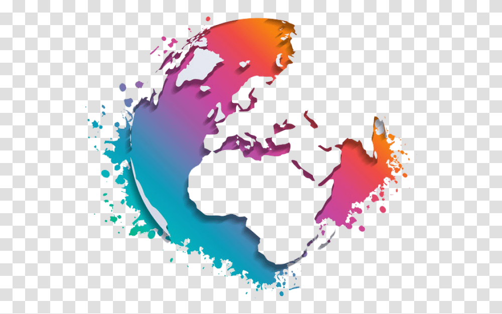 Colourful Globe Image Globe, Plot, Map Transparent Png