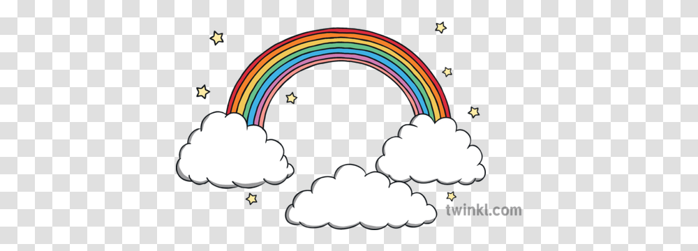 Colouring Unicorn With Rainbow And Clouds, Symbol, Graphics, Art, Light Transparent Png