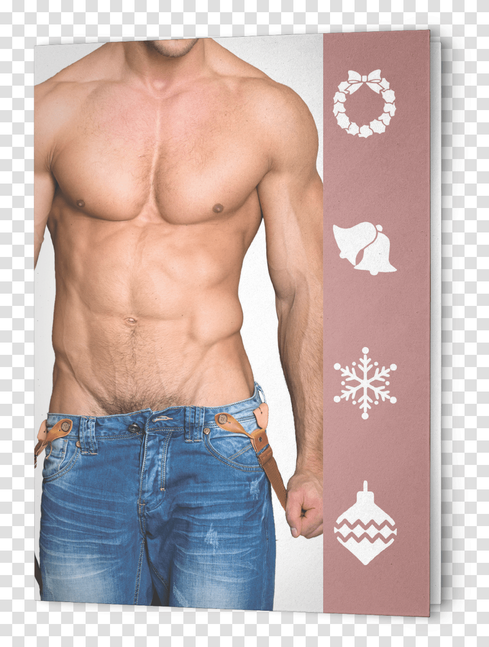 Colt Man Holiday Card Barechested, Pants, Apparel, Person Transparent Png