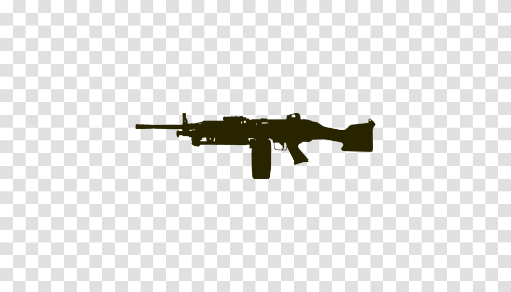 Colt Semi Auto Rifle Silhouette, Gun, Weapon, Weaponry, Machine Gun Transparent Png