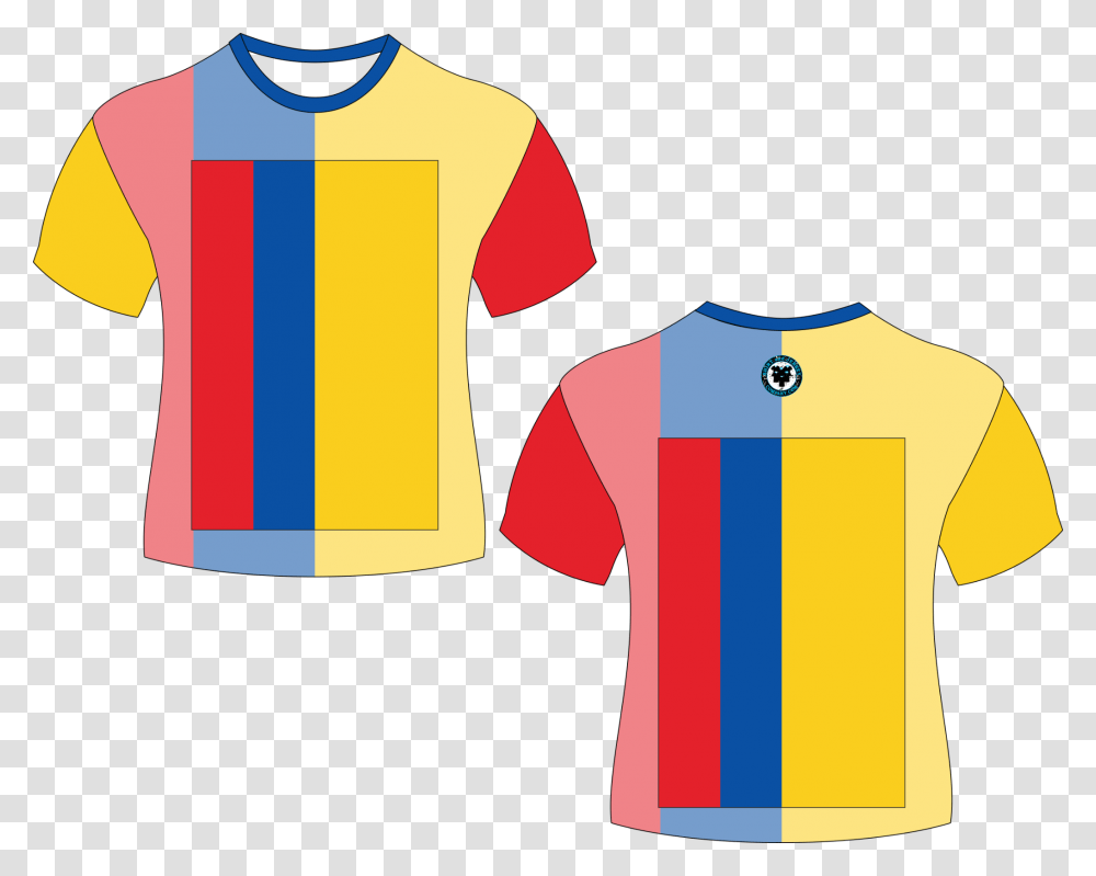 Columbia Country Flag Shirt Active Shirt, Apparel, Jersey, T-Shirt Transparent Png