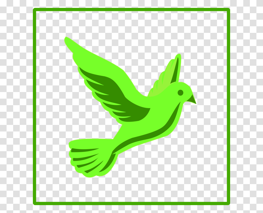 Columbidae Doves As Symbols Peace Symbols Computer Icons Green, Bird, Animal, Chicken, Wildlife Transparent Png