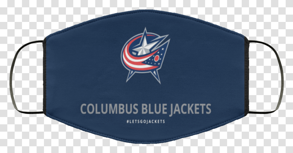 Columbus Blue Jackets Logo Cloth Face Mask Funny Dragon Face Mask, Symbol, Label, Text, Emblem Transparent Png