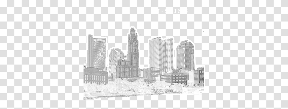 Columbus Skyline, City, Urban, Building, High Rise Transparent Png