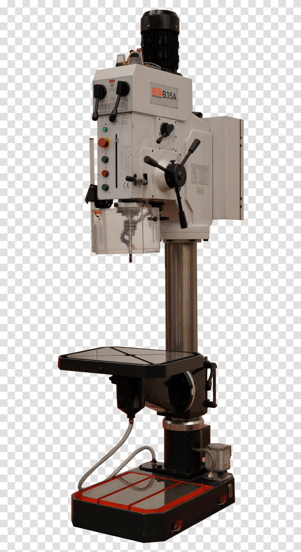 Column Drill Machine Follow B35a Taladradora Columna, Lathe, Microscope Transparent Png