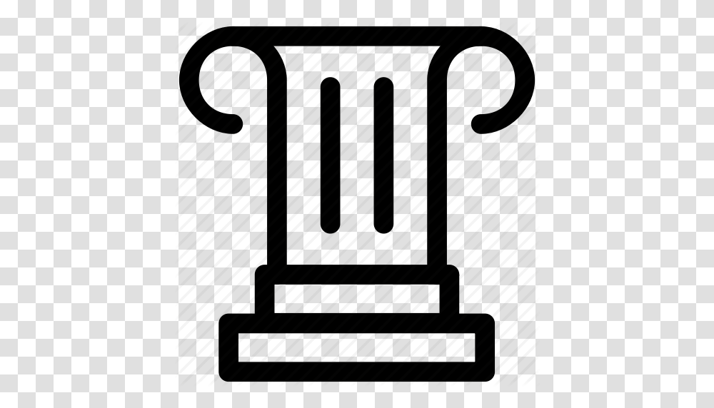 Column Greek Pillar Icon Icon, Furniture, Piano, Musical Instrument Transparent Png