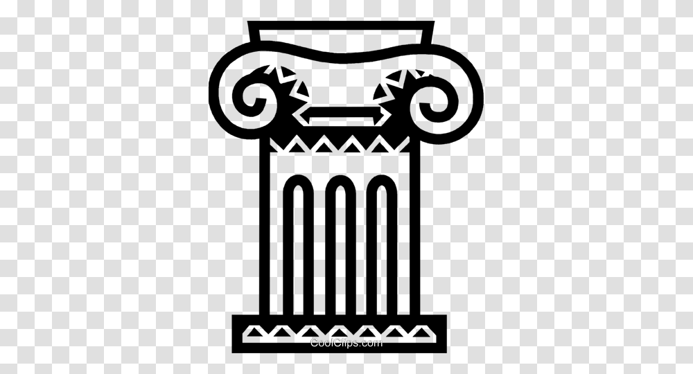 Column Or Pedestal Royalty Free Vector Clip Art Illustration, Architecture, Building, Gate, Pillar Transparent Png