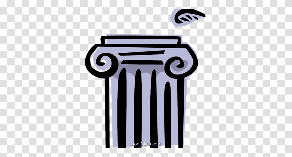 Column Or Pedestal Royalty Free Vector Clip Art Illustration, Logo, Trademark, Building Transparent Png