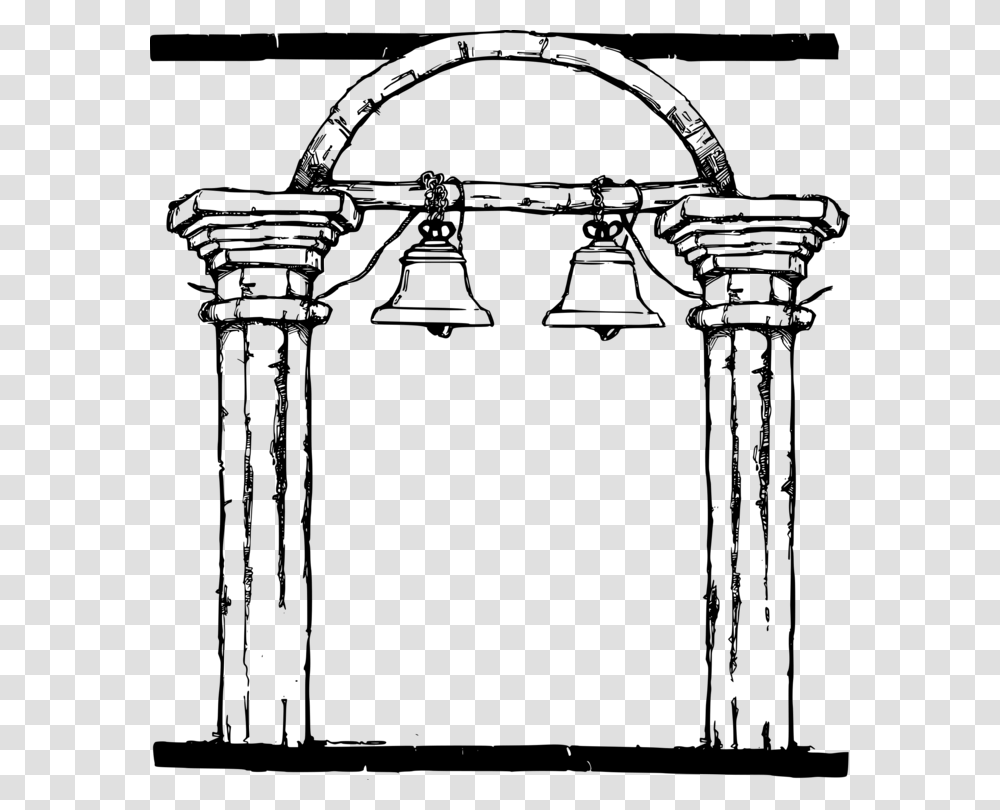 Column Picture Frames Bell Drawing Computer Icons Church Columns Clipart, Gray, World Of Warcraft Transparent Png