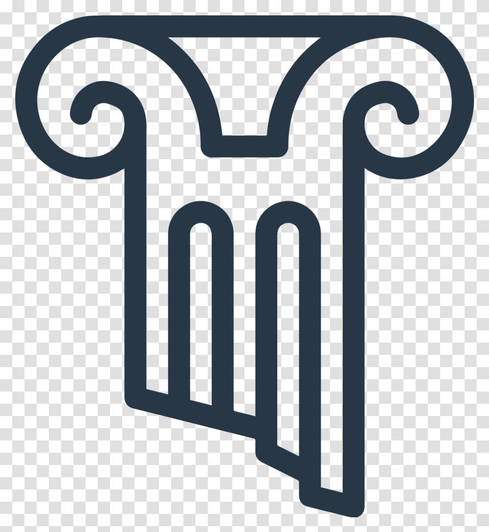 Column Symbol, Architecture, Building, Cross, Stencil Transparent Png