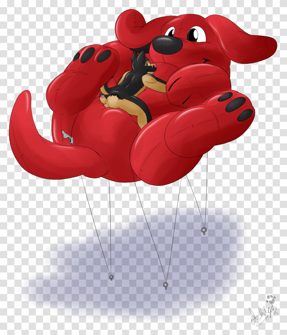Com Clifford The Big Red Balloon, Hand, Heart, Animal, Fist Transparent Png