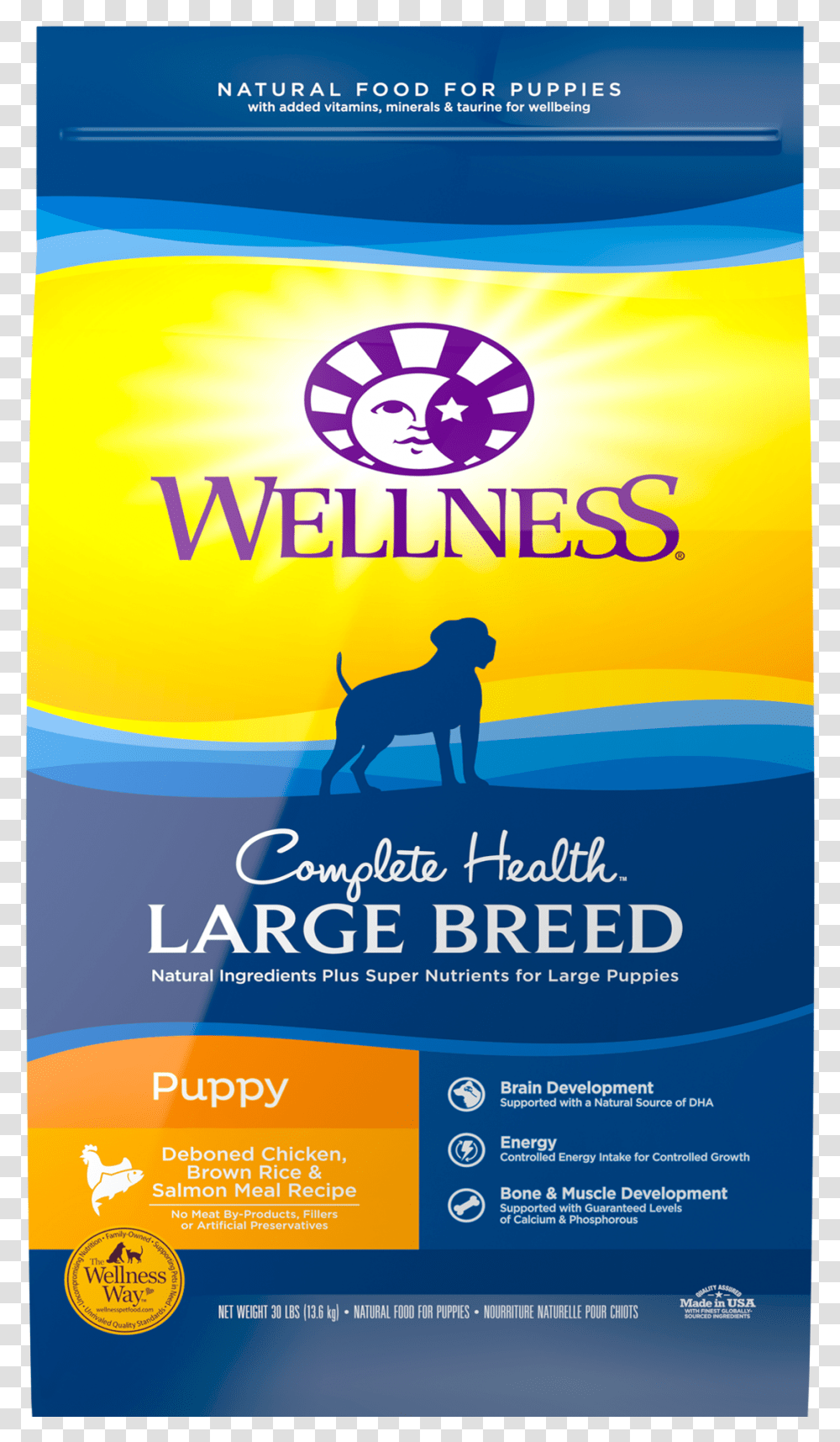 Com Health Dry Lrg Breed Puppy Wellness Adult Dog Food, Poster, Advertisement, Flyer, Paper Transparent Png