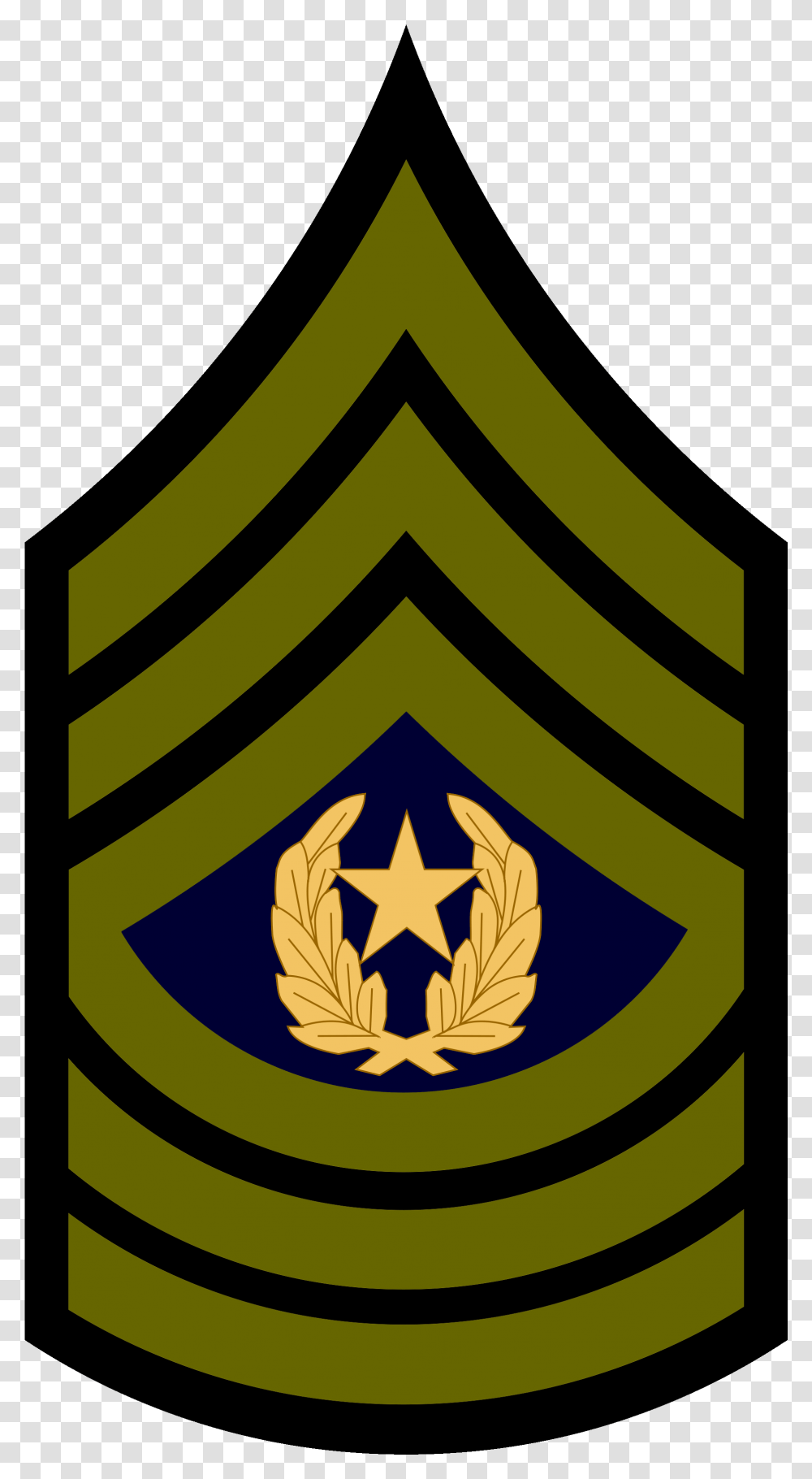 Com Military Rank Insignia Sergeant Subdued Army Master Sergeant Insignia, Logo, Trademark, Badge Transparent Png