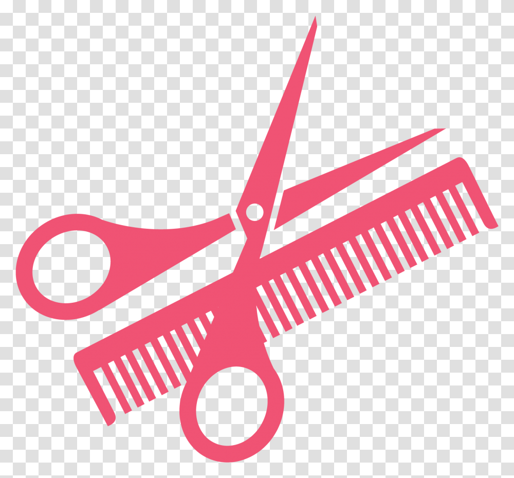 Comb And Scissors Clipart, Blade, Weapon, Weaponry, Shears Transparent Png