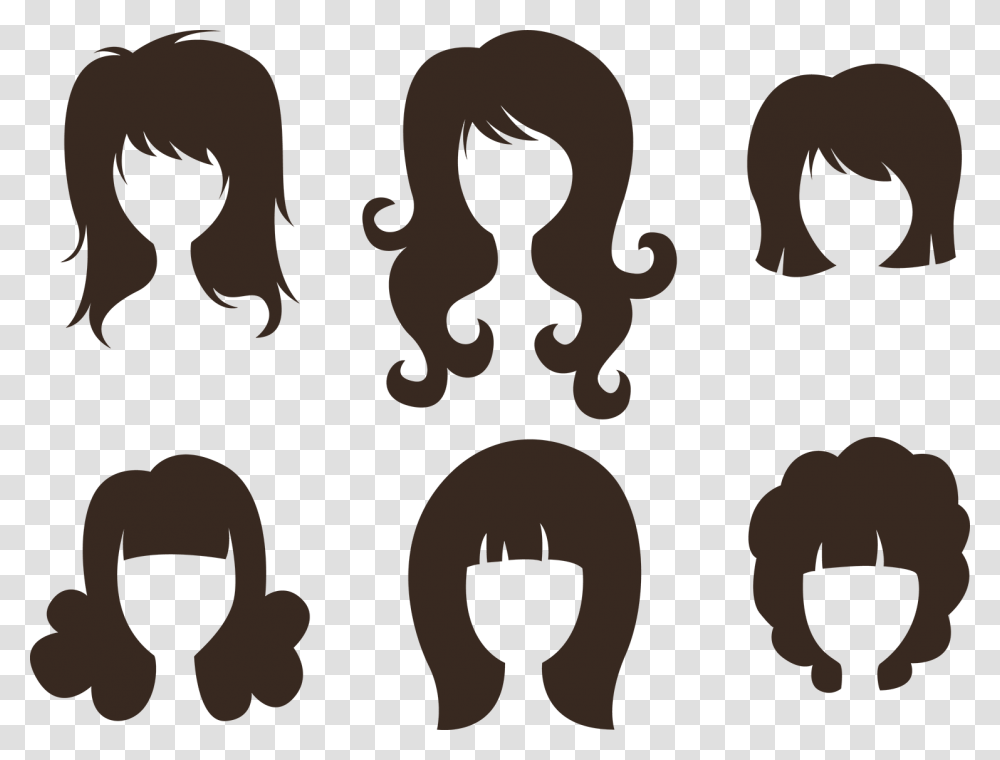 Comb Hairstyle Silhouette Hairstyle Cartoon, Outdoors, Gray, Nature Transparent Png