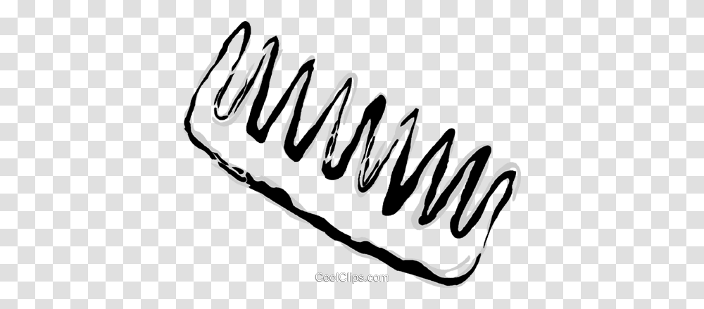 Comb Royalty Free Vector Clip Art Illustration, Calligraphy, Handwriting, Spiral Transparent Png