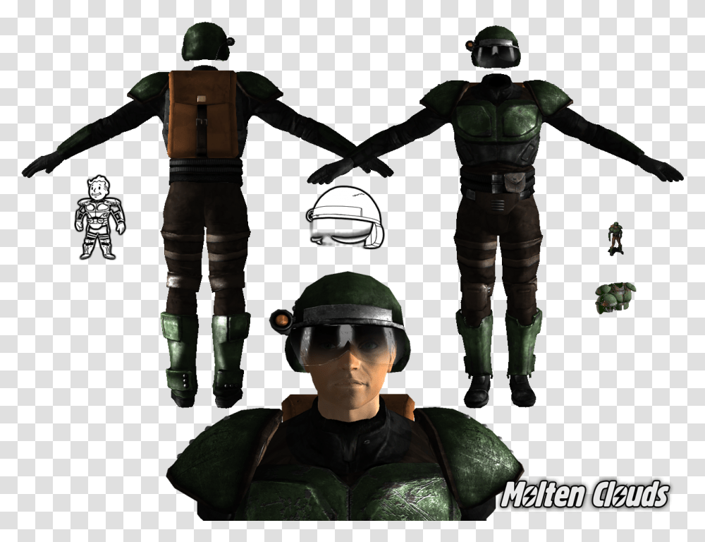 Combar Armor Image The Chosen's Way Mod For Fallout New Fallout 2, Helmet, Clothing, Person, Metropolis Transparent Png