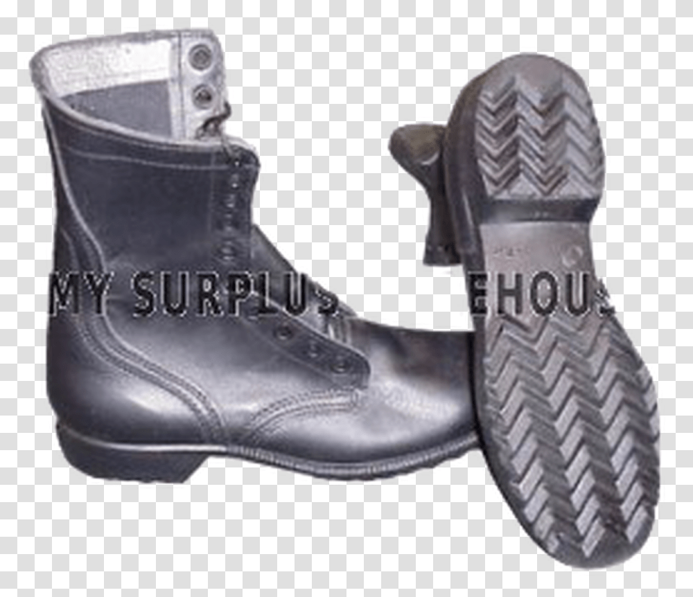 Combat Boot Zigzag Tread Steel Toe Boot, Apparel, Shoe, Footwear Transparent Png