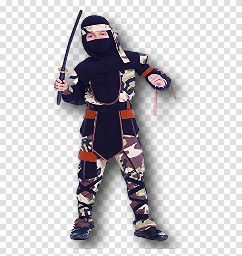 Combat Ninja Costume Costume, Person, Human, Apparel Transparent Png