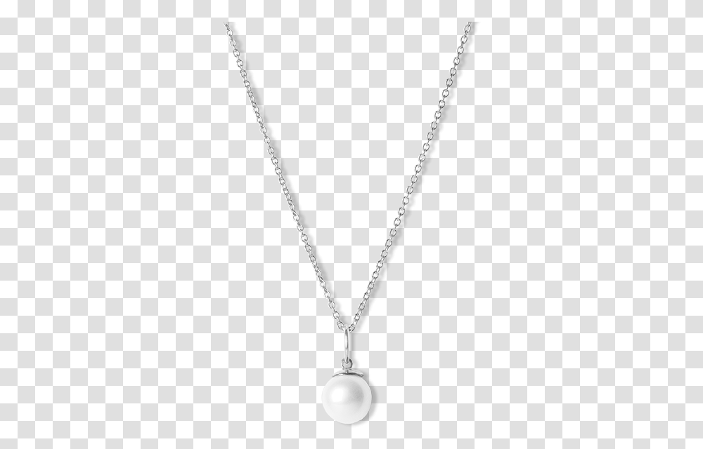Combination Of An Anchor Chain And Big Pearl Pendant Locket, Necklace, Jewelry, Accessories, Accessory Transparent Png