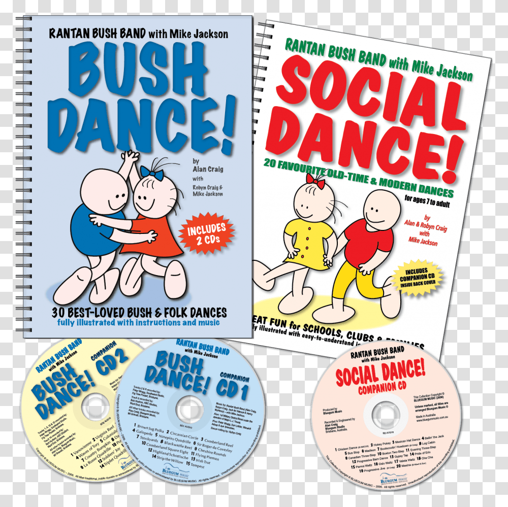 Combined Australian Dance Books Cartoon, Disk, Flyer, Poster, Paper Transparent Png