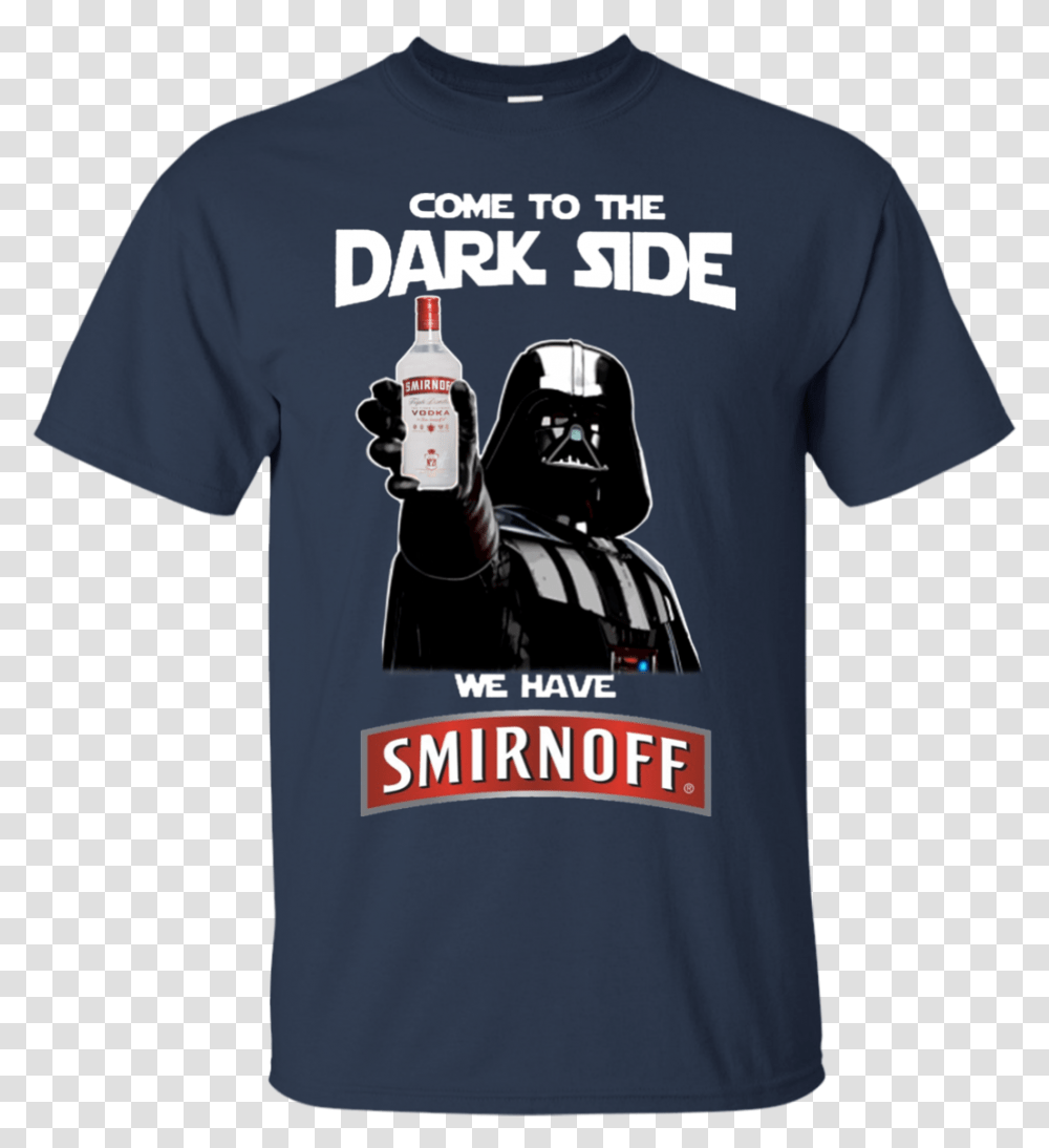 Come To The Dark Side Smirnoff Vodka T Shirt Hoodie Sweater Men Captain Morgan Dark Side, Clothing, Apparel, T-Shirt Transparent Png