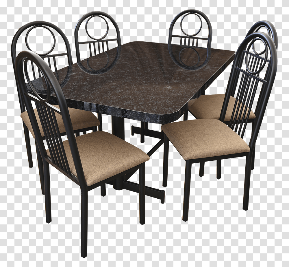 Comedor 4 Sillas Download Windsor Chair, Furniture, Tabletop, Dining Table, Dining Room Transparent Png