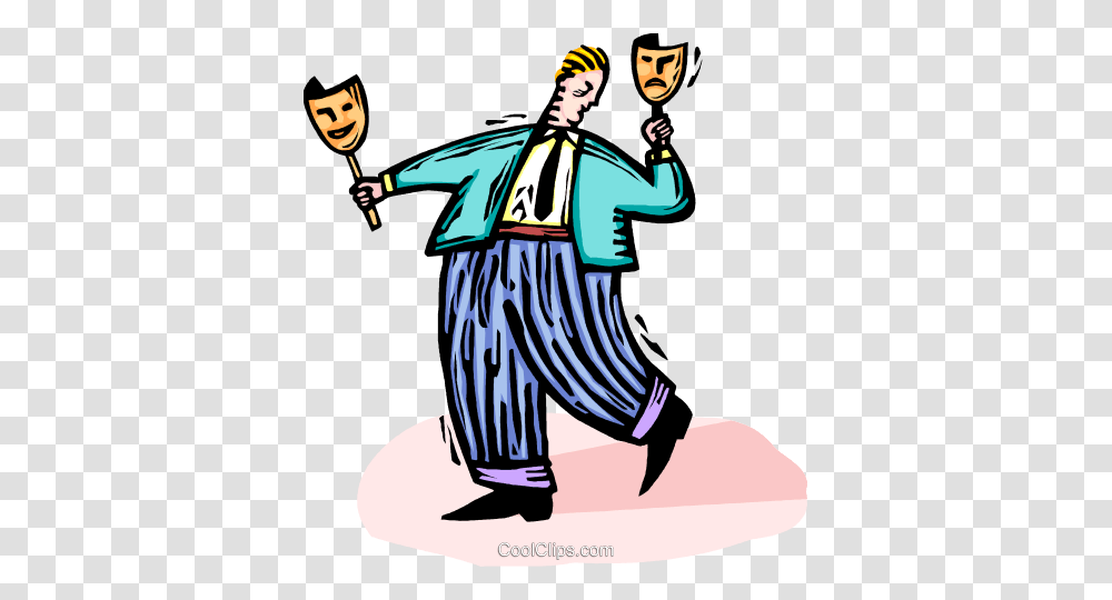 Comedy And Drama Mask Royalty Free Vector Clip Art Illustration, Person, Human, Performer, Juggling Transparent Png