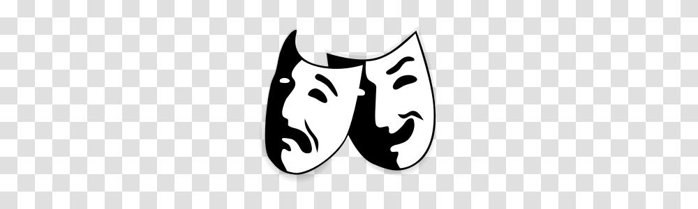 Comedy And Tragedy Masks Without Background, Stencil, Face, Person, Human Transparent Png