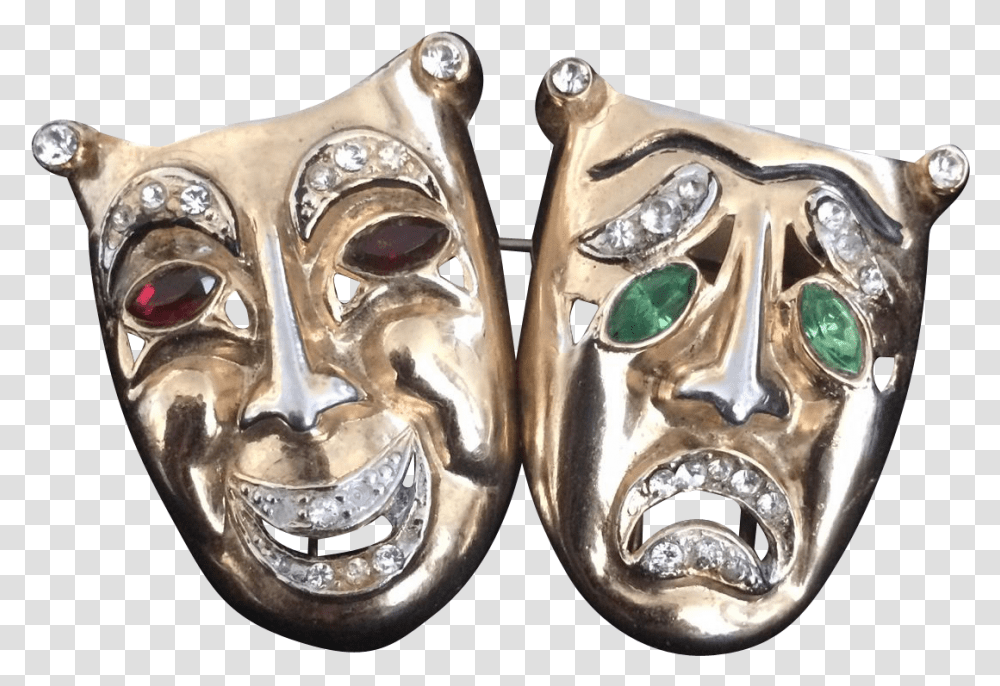 Comedy Mask, Accessories, Accessory, Jewelry, Silver Transparent Png