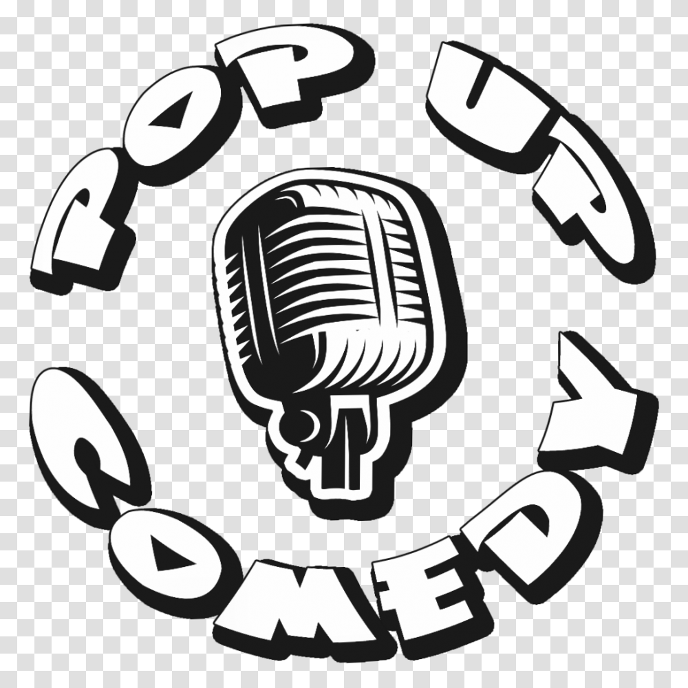 Comedy Pop Ups Openmic Roadshow, Electrical Device, Stencil, Microphone Transparent Png