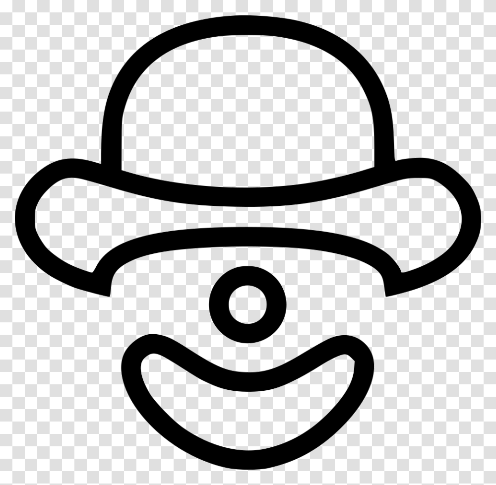 Comedy Symbol For Comedy, Apparel, Cowboy Hat, Stencil Transparent Png